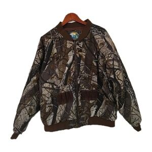 Vintage Hodgman Jacket Mens XL 90s Camo Hunting Bomber Puffer Coat Outdoor Vtg